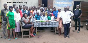 Takon District Chief's Visit to Young Fellows of the Second Wave of CASAD-BENIN
